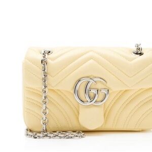 Gucci Yellow Quilted Crossbody Bag
